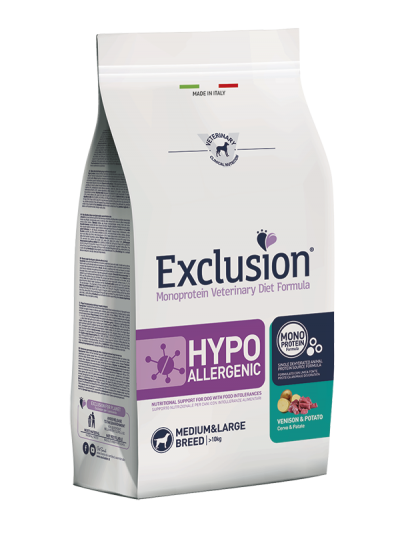 Exclusion Cane Hypo Cervo E Patate Medio/ maxi 12 Kg