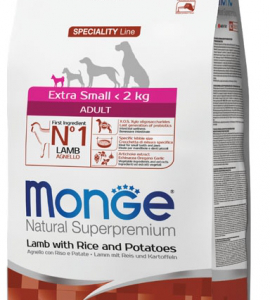 Monge Cane Adult Extra Small Agnello 800 Gr