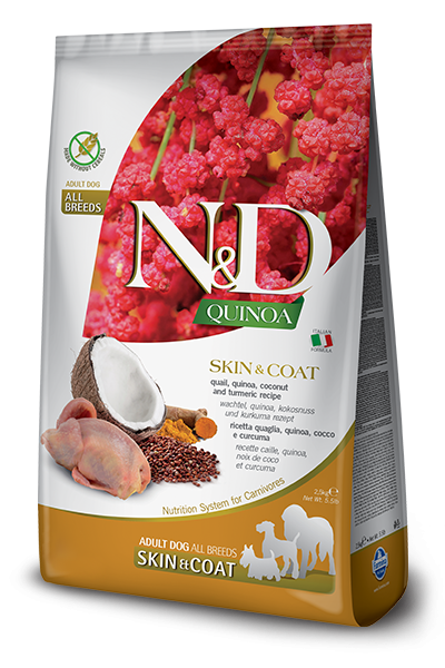 N&D Cane Quinoa Skin&Coat Quaglia E Cocco Medio Maxi 7 Kg