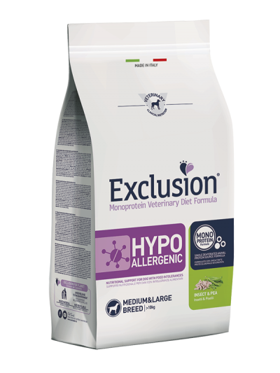 Exclusion Cane Hypo Adult Insetti E Piselli Medio/ maxi 2 Kg