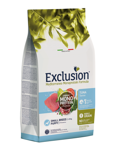 Exclusion Cane  Mediterraneo Puppy Tonno Small 2 Kg