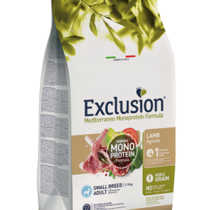 Exclusion Cane Mediterraneo Adult Agnello Small 2 Kg