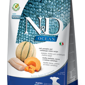 N&D Cane Ocean Zucca Merluzzo Cantalupo Puppy Mini 800 Gr