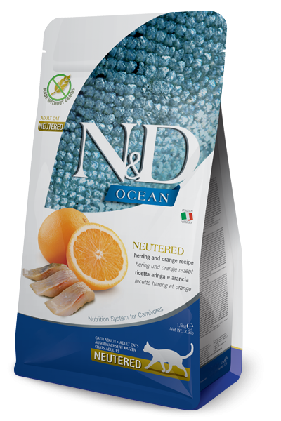 N&D Gatto Ocean Aringa E Arancia Neutered 5 Kg