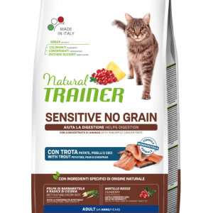 Natural Trainer Gatto Sensitive No Grain Trota E Patate 1,5 Kg
