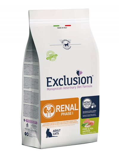 Exclusion Gatto Renal Fase I Maiale E Riso 300 Gr