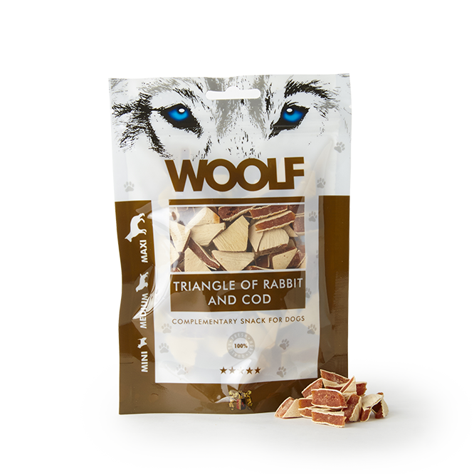 Woolf Triangolini Di Coniglio E Merluzzo 100 Gr