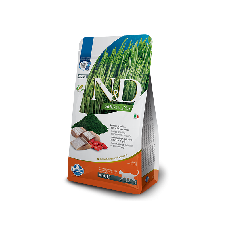 N&D Gatto Spirulina Aringa Adult 1,5 Kg