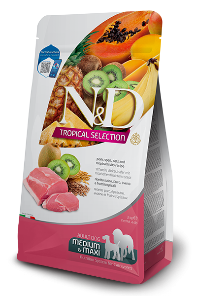 N&D Cane Tropical Selection Maiale Adult Medio Maxi 10 Kg