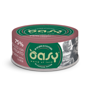Oasy Gatto More Love Pollo E Fegato Lattina 70 Gr