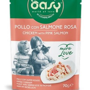 Oasy Gatto More Love Pollo E Salmone Bustina 70 Gr