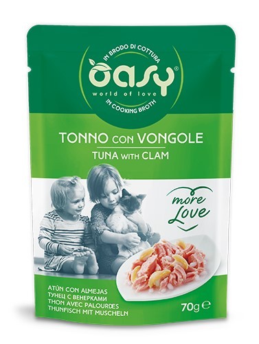Oasy Gatto More Love Tonno E Vongole Bustina 70 Gr