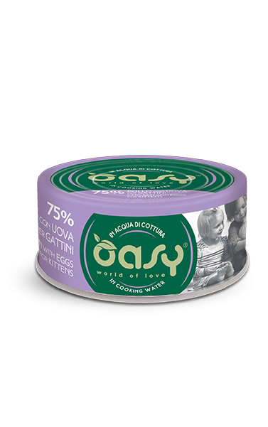 Oasy Gatto More Love Gattini Pollo E Uova Lattina 70 Gr