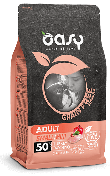 Oasy Cane Grain Free Adult Small Mini Tacchino 800 Gr
