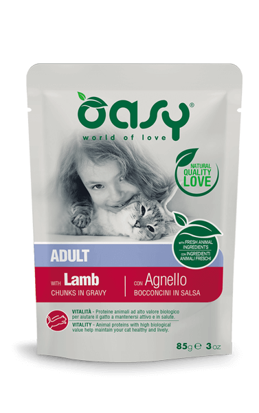 Oasy Gatto Bocconcini Agnello Bustina 85 Gr