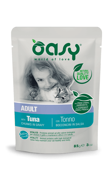 Oasy Gatto Bocconcini Tonno Bustina 85 Gr