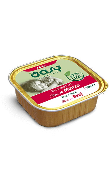 Oasy Gatto Pate’ Manzo Vaschetta 100 Gr