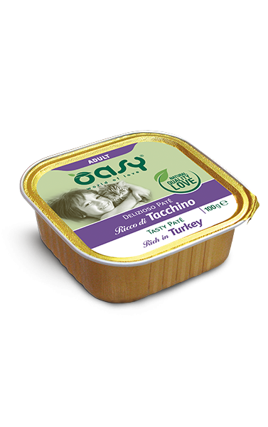 Oasy Gatto Pate’ Tacchino Vaschetta 100 Gr