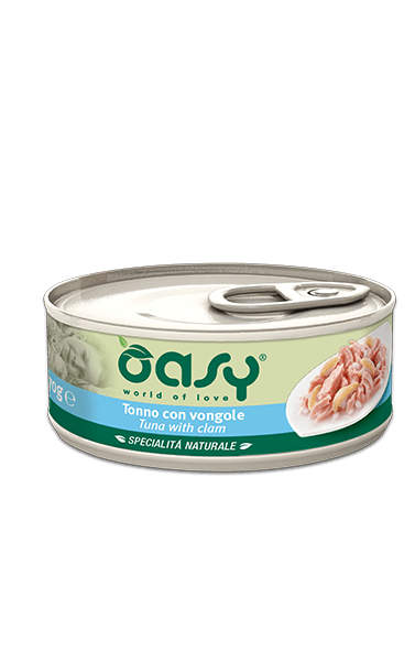 Oasy Gatto Tonno E Vongole Lattina 150 Gr