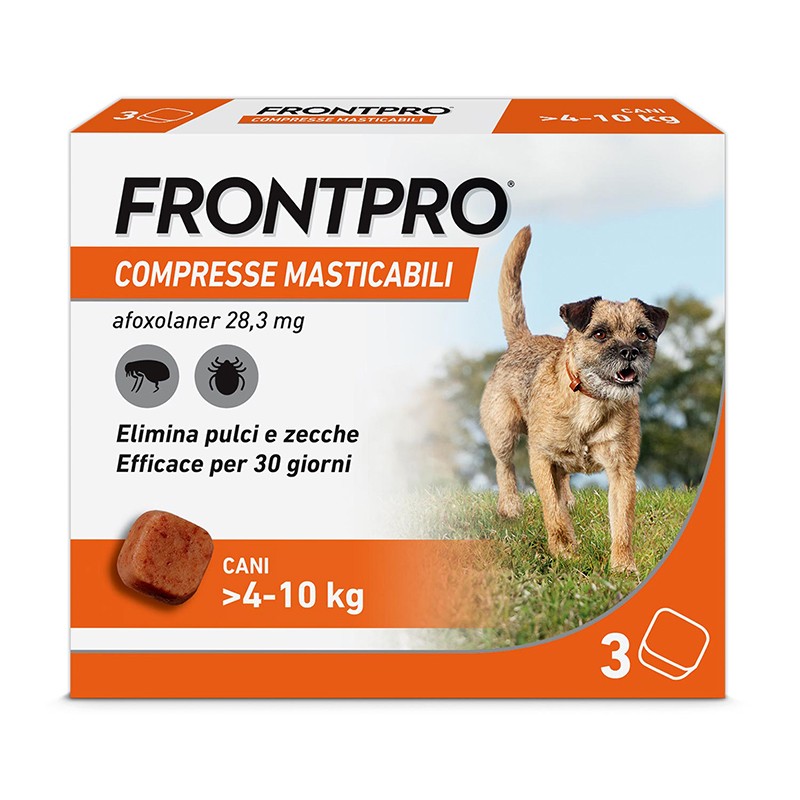 Frontpro Cane 4-10 Kg 28,3 Mg 3 Compresse