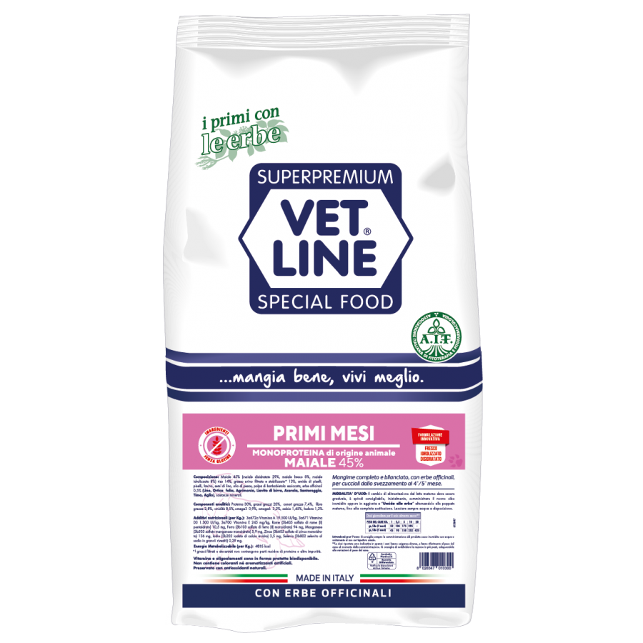 Vet Line Primi Mesi Maiale 12,5 Kg