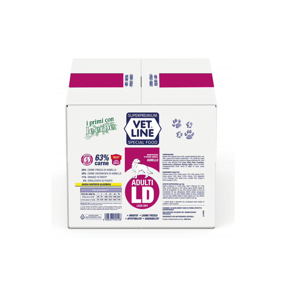 Vet Line Ld Adult Medio Agnello 12 Kg