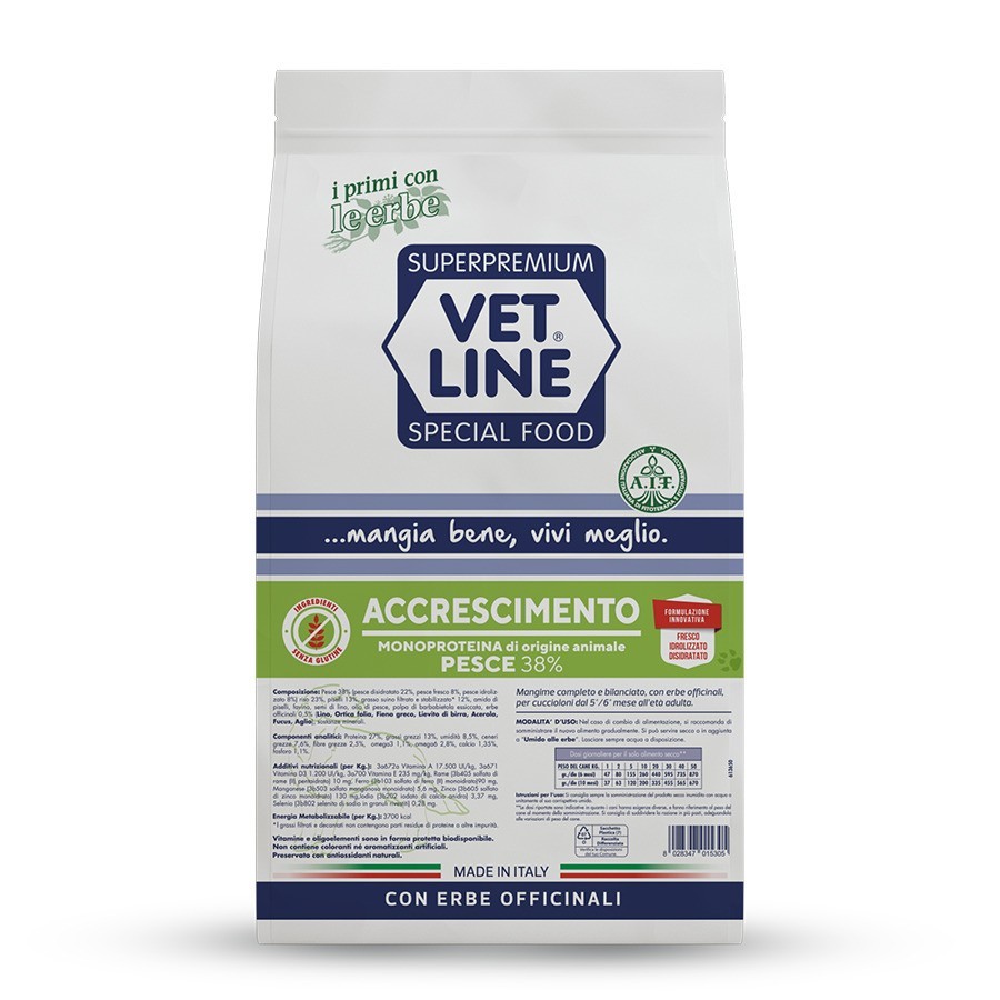 Vet Line Accrescimento Pesce 12,5 Kg