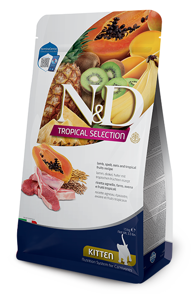 N&D Gatto Tropical Selection Kitten Agnello 300 Gr
