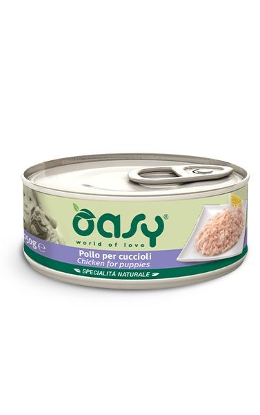 Oasy Cane Puppy Pollo Lattina 150 Gr