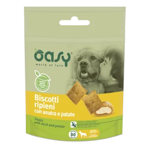 Oasy Biscotti Ripieni Cani A 70 g