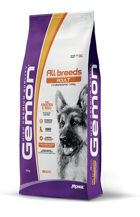 Gemon Anatra E Riso Cane Adult All Breeds 15 Kg