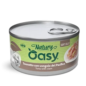 Oasy Gatto Jelly Tonnetto Con Vongole Lattina 85 Gr