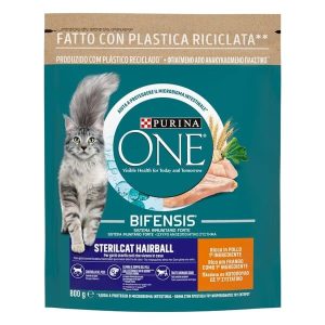 Purina One Hairball Pollo E Cereali Integrali 800 Gr