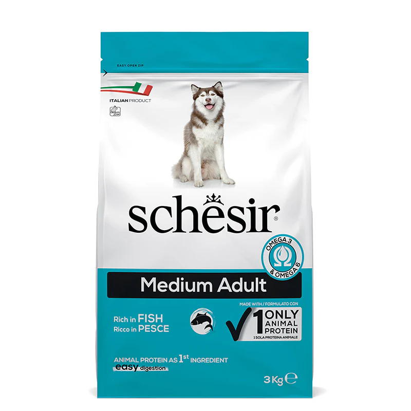 Schesir Cane Adult Medium Pesce 3 Kg