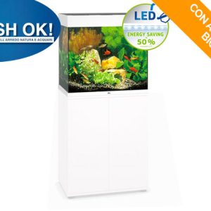 (Juwellido120BIANCOBIOT) Juwel lido 120 LED BIANCO +BIOTOPO + con supporto + allestimento biotopo completo